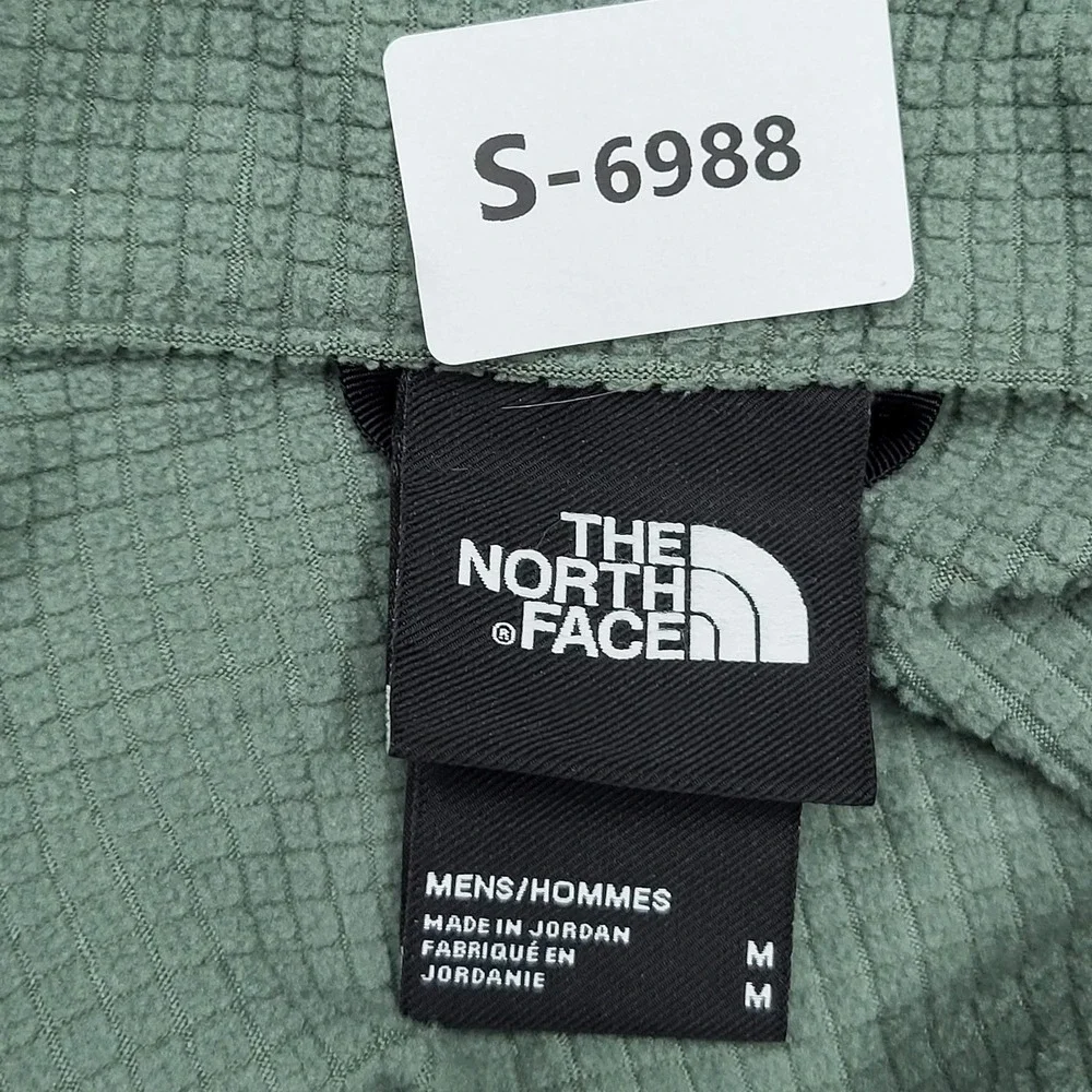 The North Face Men Jacket M Green Activewear Gorpcore Logo Zipper Long Sleeve